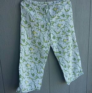 Old Navy Capri pj pants size xs frog theme